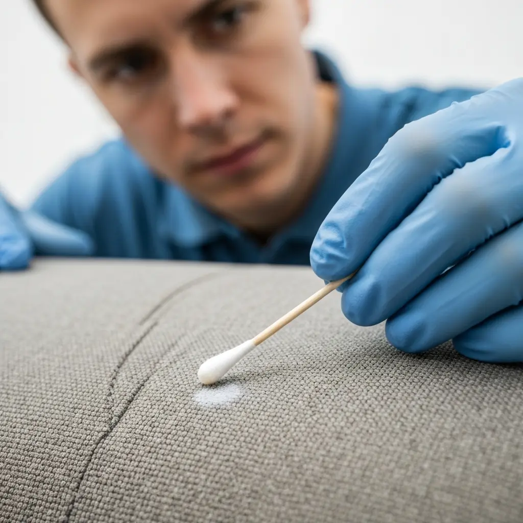 Bandomasis taškas ant nepastebimos siūlės